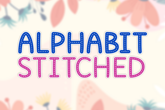 Alphabit Stitched: A Handmade Maker’s Favorite Display Font for Labels, Invites & More