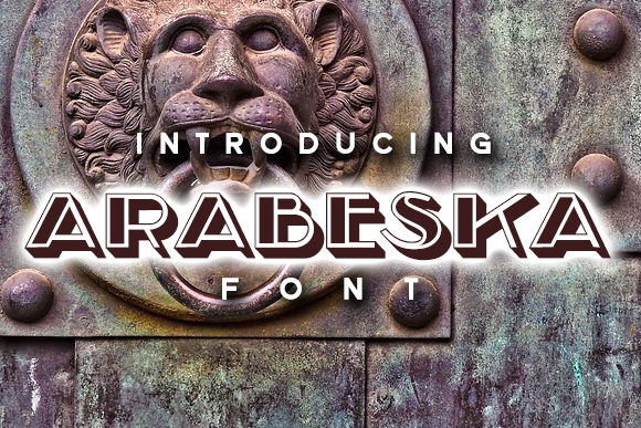 Arabeska: A Bold Display Font for Editorial Design and Digital Publishing
