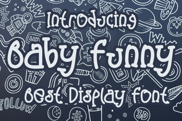 Baby Funny: A Playful Display Font for Makers and Creative Sellers