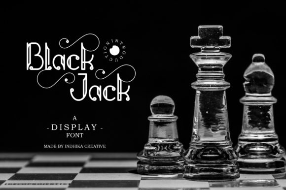 Black Jack with Chessboard: A Stylish Display Font for Crafters and Makers