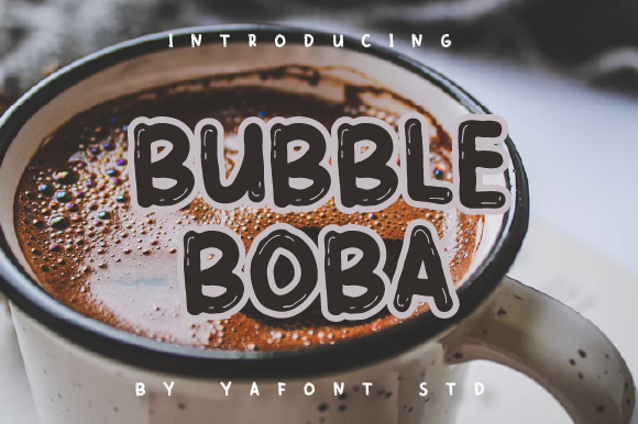 Bubble Boba: A Joyful Display Font for Lively Editorial Designs