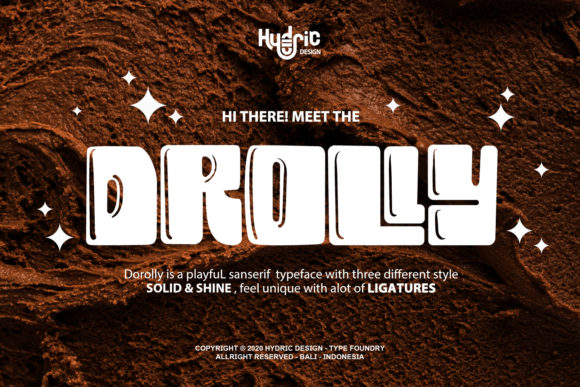 Drolly: A Bold Display Font for Playful Web Design