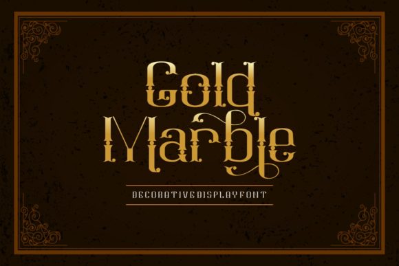 Gold Marble: Elevating Editorial Design with Bold Display Typography