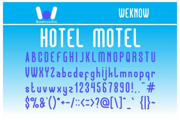 Hotel Motel Font: A Tall, Minimal Display Typeface for Modern Branding
