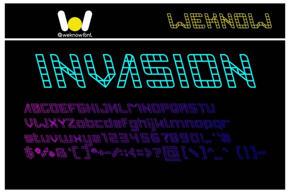 Invasion: A Bold Display Font for High-Impact Digital Marketing