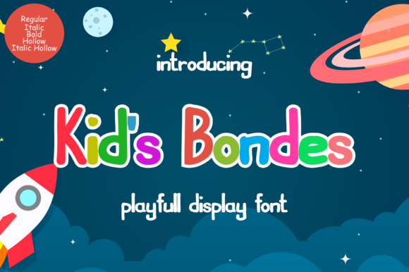 Kids Bondes: A Playful Display Font for Child-Friendly Branding Projects