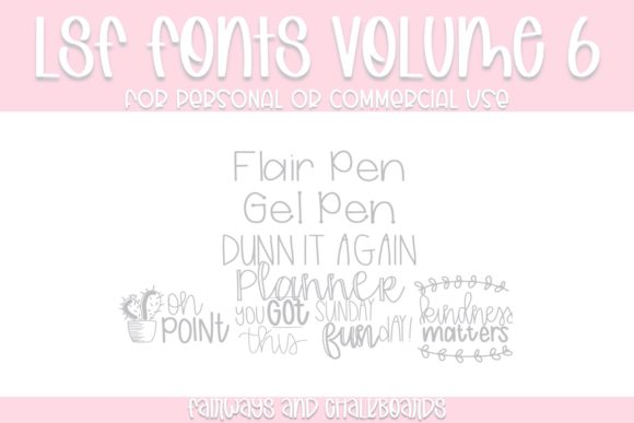 LSF Volume 6: A Smart Display Font for Small Business Branding