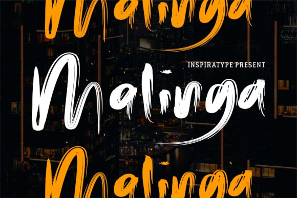 Malinga: A Brushed Display Font That Brings Texture to Branding