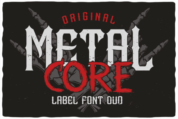 Metal Core: A Bold Display Font for Editorial Impact