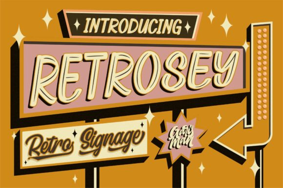 Retrosey: A Charming Display Font for Editorial and Lifestyle Design