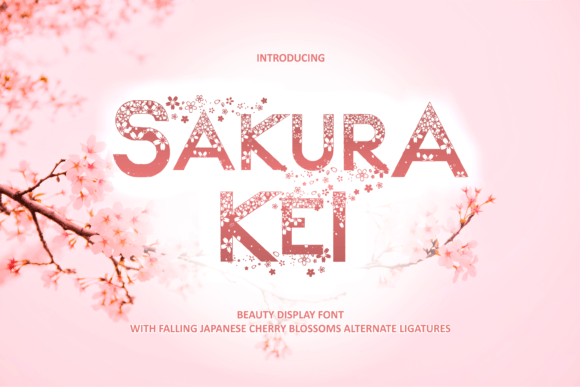 Sakura Kei: A Floral Display Font for Elegant Editorial Design