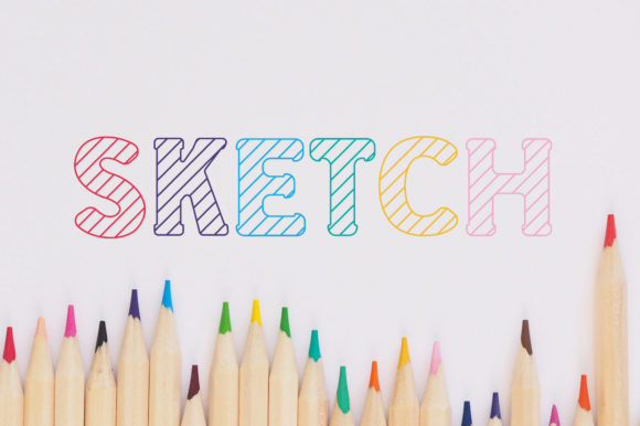 School Sketch: A Playful Display Font for Creative Web Design
