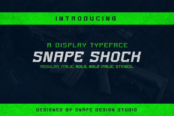 Snape Shock: A Bold Display Font That Makes Branding Stand Out