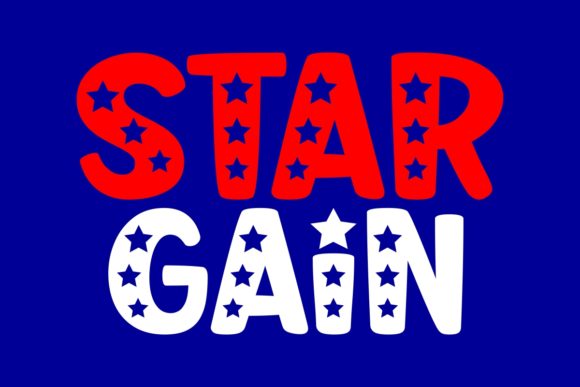 Star Gain: A Whimsical Display Font for Web Design
