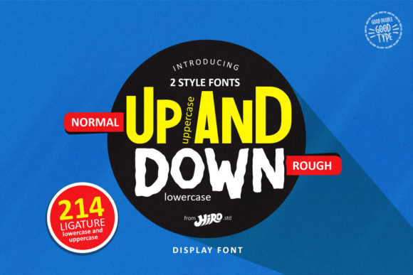 Up and Down: A Bold Display Font for Web Design