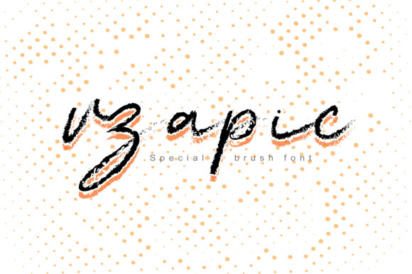Vzapic: A Brush Stroke Display Font for Bold Branding
